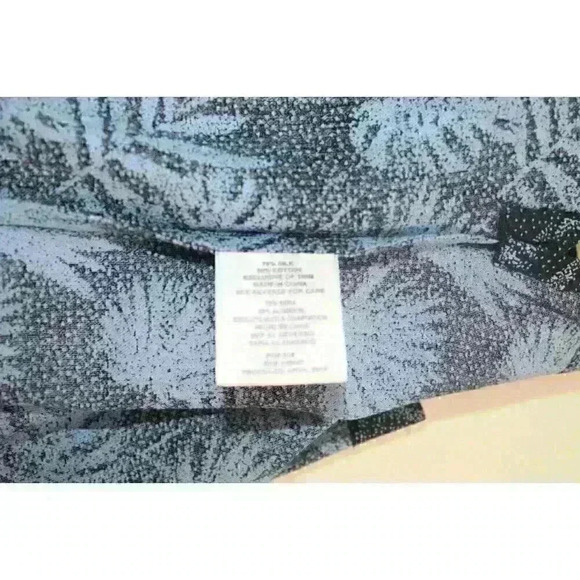 Nat Nast Luxury Orginals Silk Blend Relaxed Fit Casual Tropical Men's Shirt Sz L - Picture 15 of 16